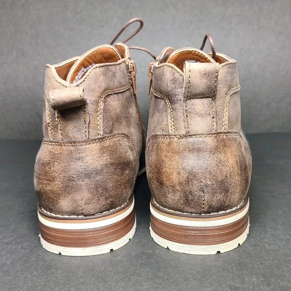 Ferro Aldo Blaine Mens Chukka Boots Size 11 Brown Distressed Lace Up Ankle